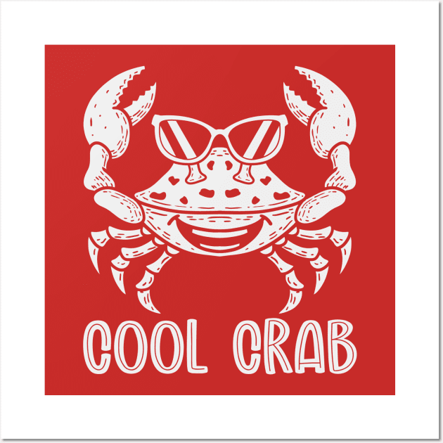 Cool Crab (Mono) Wall Art by nickbeta